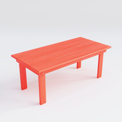  Table d'extérieur en composite Herrington, rouge vif