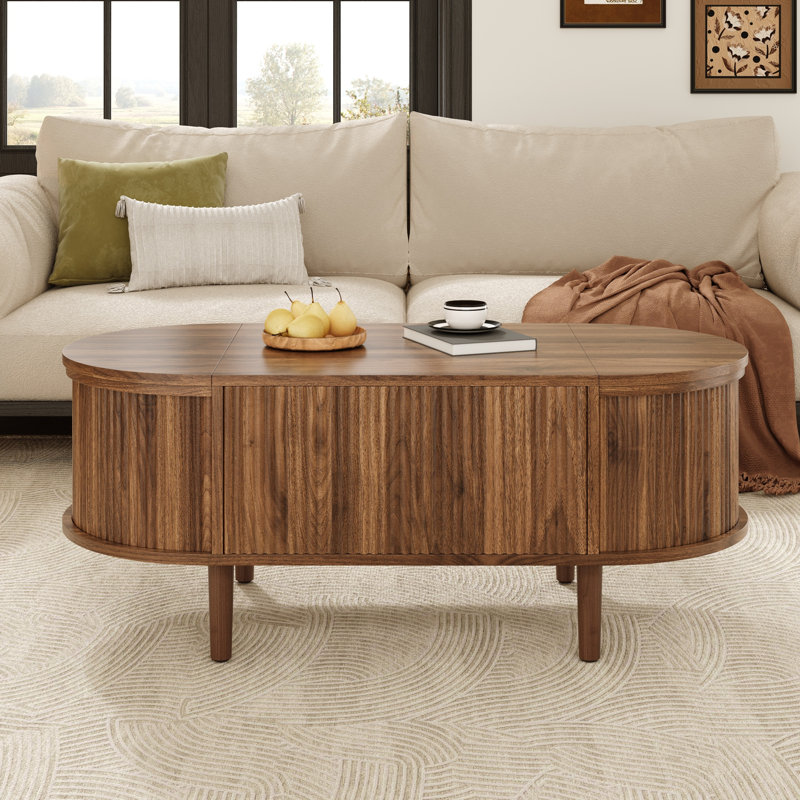 Adjustable Coffee Table with Storage Multifunctional Table