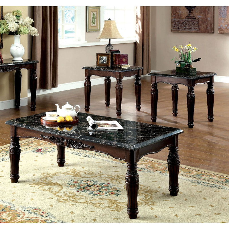 Ensemble de tables basses 3 pièces Selimi