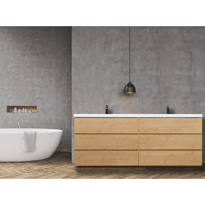 Ensemble de meuble-lavabo double 84 po Bobijo
