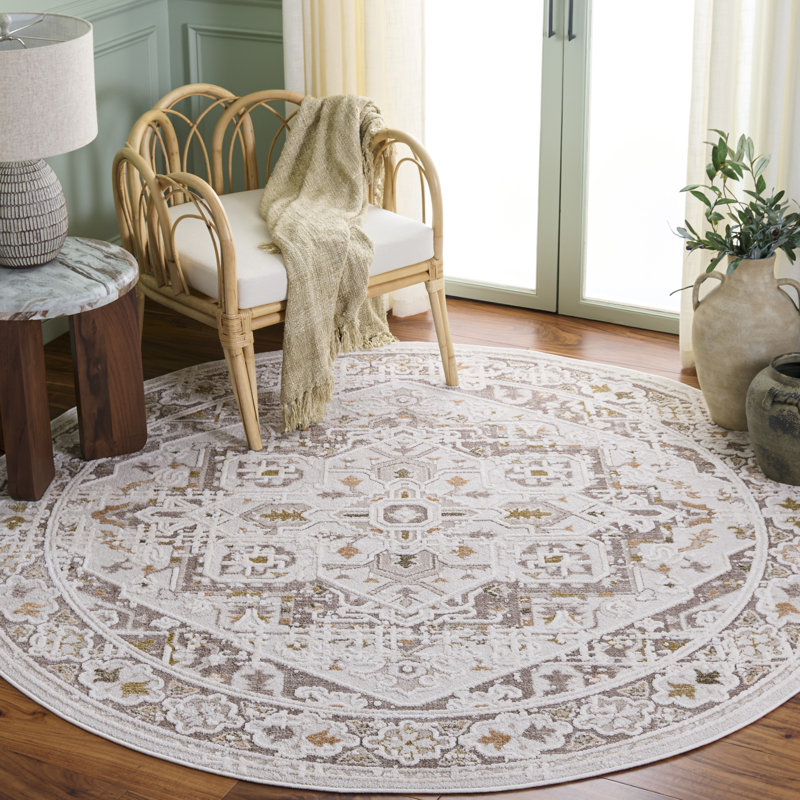 Leonette 514 Performance Oriental Rug, Round 6'7"