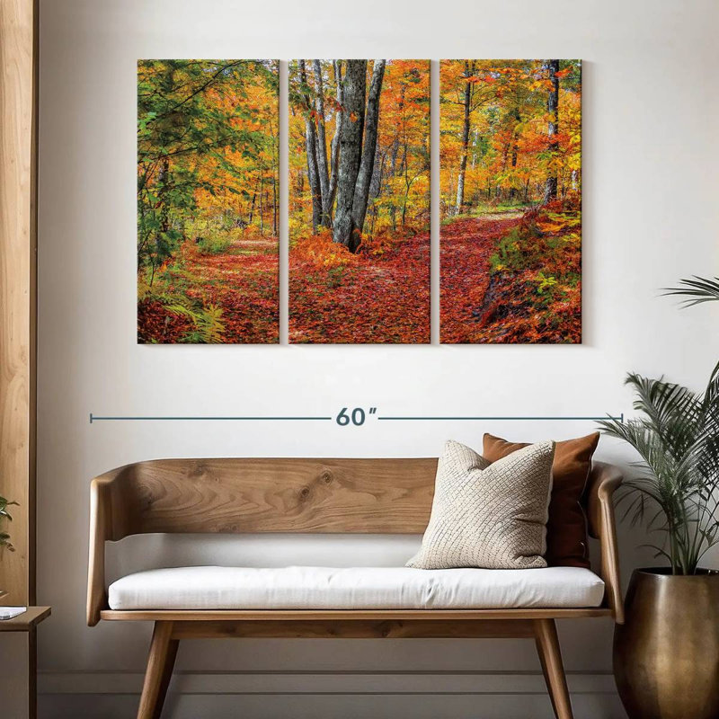 Alvord Autumn In The Woods, 32" H x 50" W