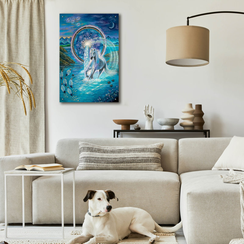 «Run Free» par Verena, art mural acrylique, H 36 po x l 24 po