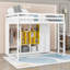 Lit mezzanine en bois avec armoire ouverte et tablettes-1670905202-1670905203