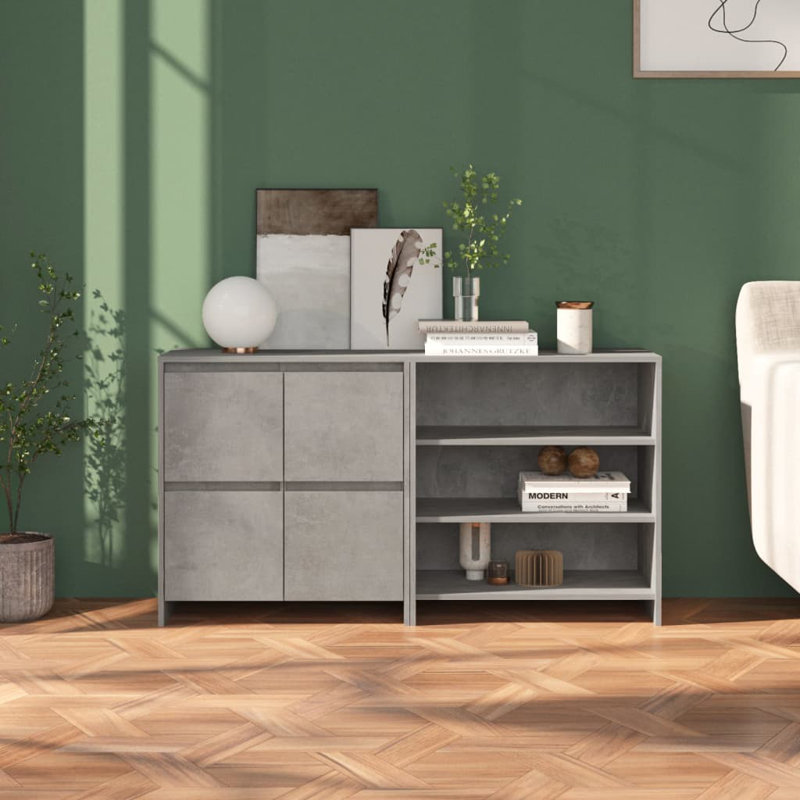 Giovannah 29.5cm Sideboard, Concrete Grey