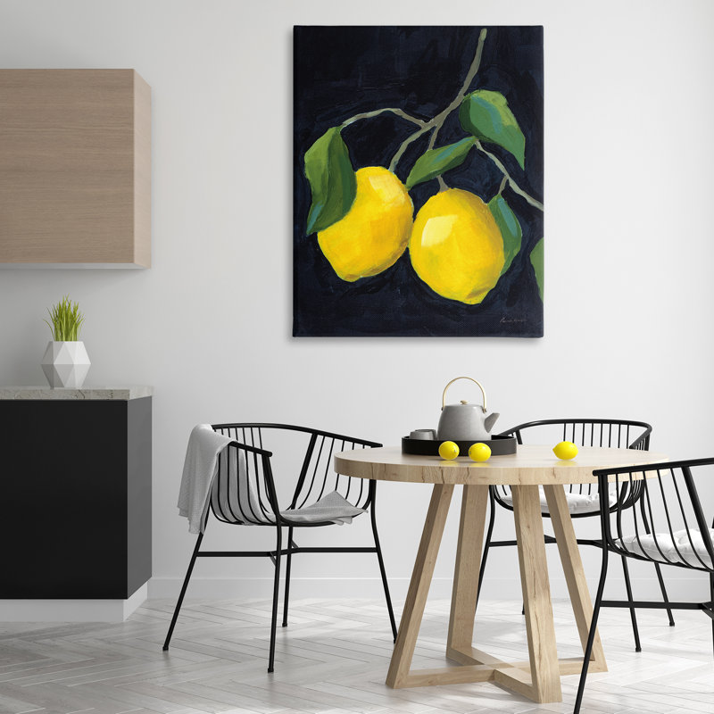 "Deux citrons luxuriants" par Pamela Munger, H 48 po x l 36 po