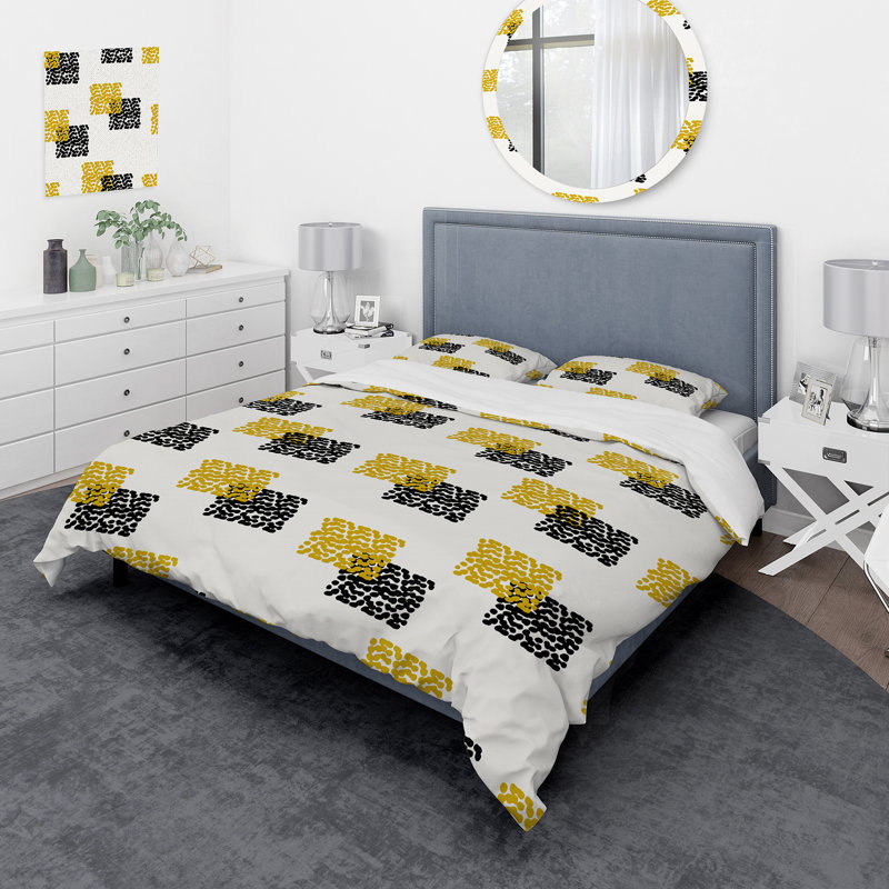 Ensemble de housse de couette en microfibre Rabell, Housse de couette très grand + 2 très grandes ta