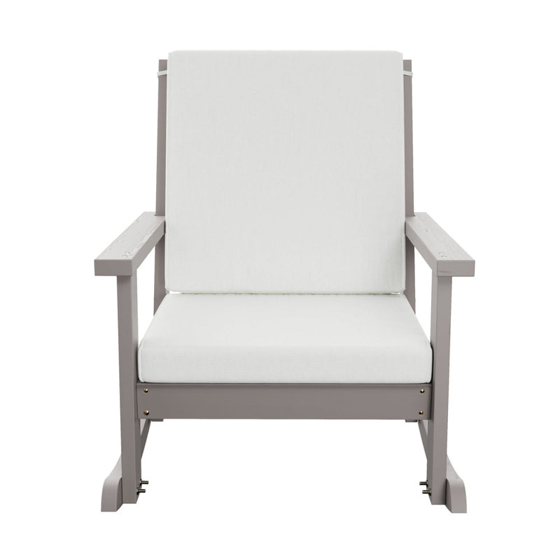  Deep Seated Rocking Chair, Semi Solid Grey Stain, Teinture gris semi-solide