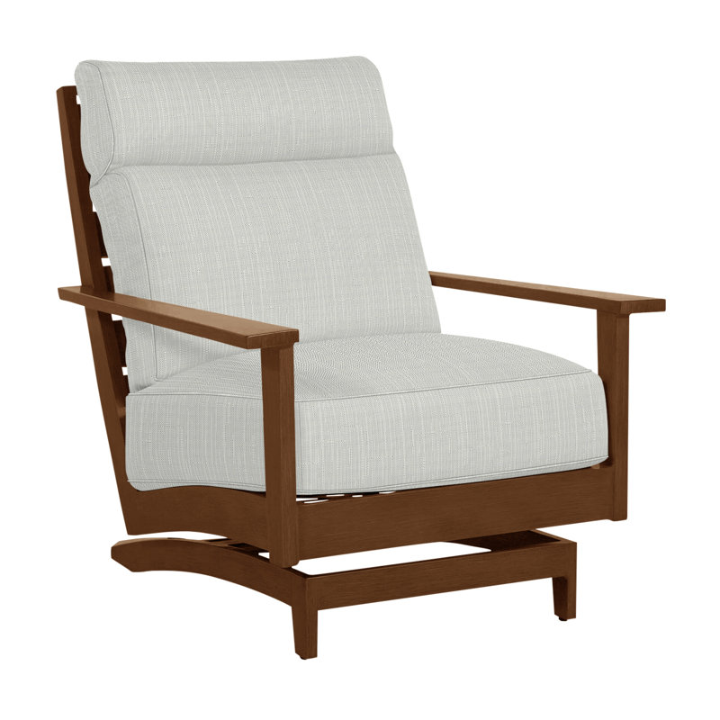 Chaise longue d'extérieur Kennebunkport, Chêne, Sunbrella® argent Verona, Welt + bourre standard