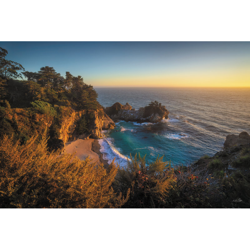 Chutes McWay au coucher du soleil, H 20 po x l 30 po