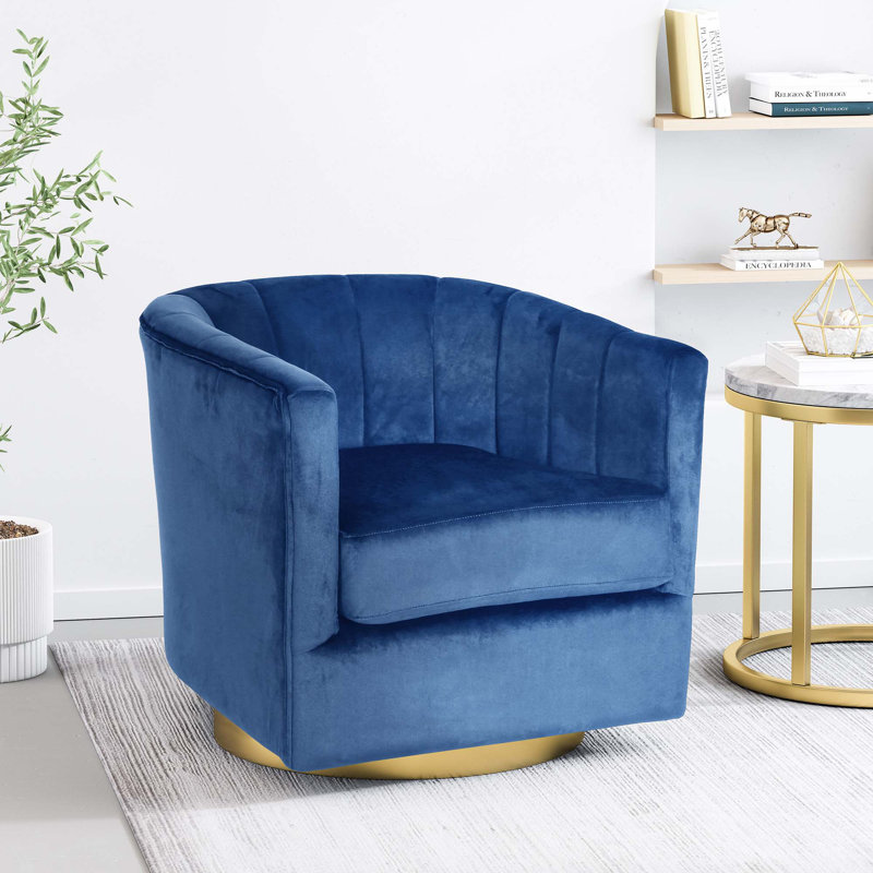 Fauteuil pivotant, Bleu