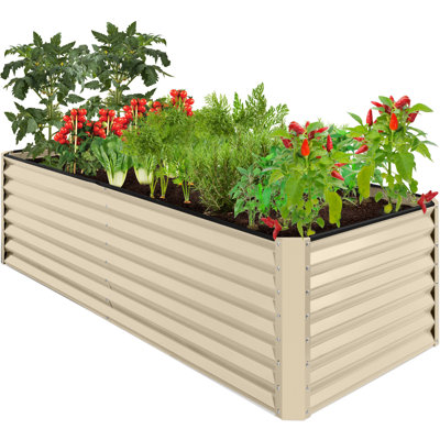 Rosonda Outdoor Metal Raised Planter Box