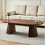 Table basse / de salle à manger extensible ovale avec pieds à lattes