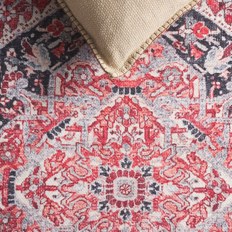 Anelia Performance Machine Washable Oriental Rug, Rectangle 5'1" x 7'6"