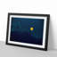 Yellow Moon over the Mountain - Picture Frame Painting Print-55613999-55614000