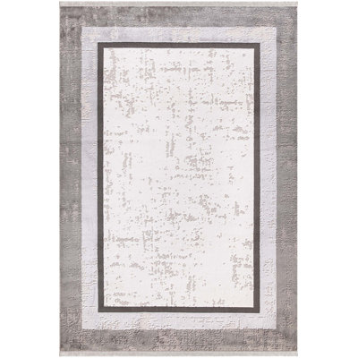 Acencion Tencel Geometric Indoor Rug