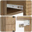 34.5cm W Engineered Wood Bedside Table-750616692