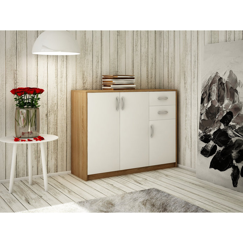 110cm Sideboard, Sonoma/White