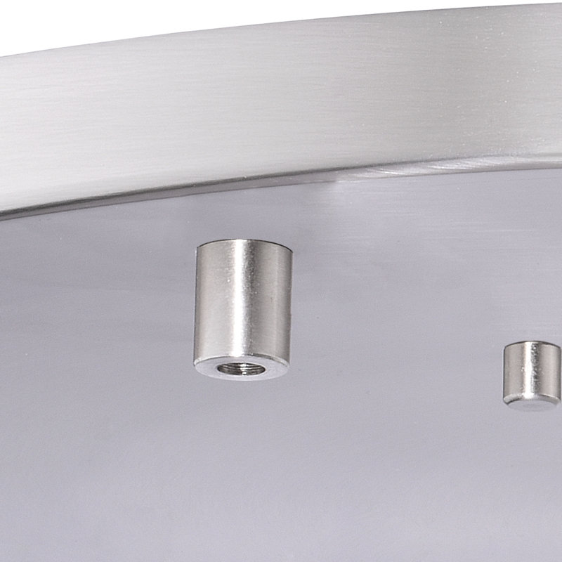 Médaillon de plafond Commodore, Nickel satiné