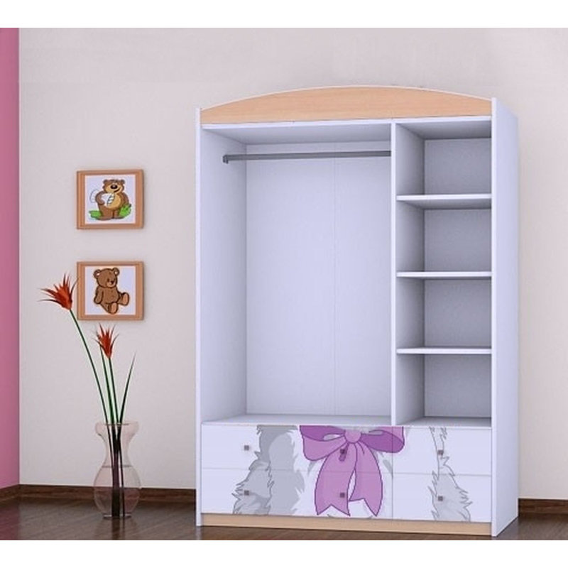 Vihaan 3 Door Wardrobe, Beige