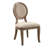 18.25 " H Linen Upholstered Side Chair