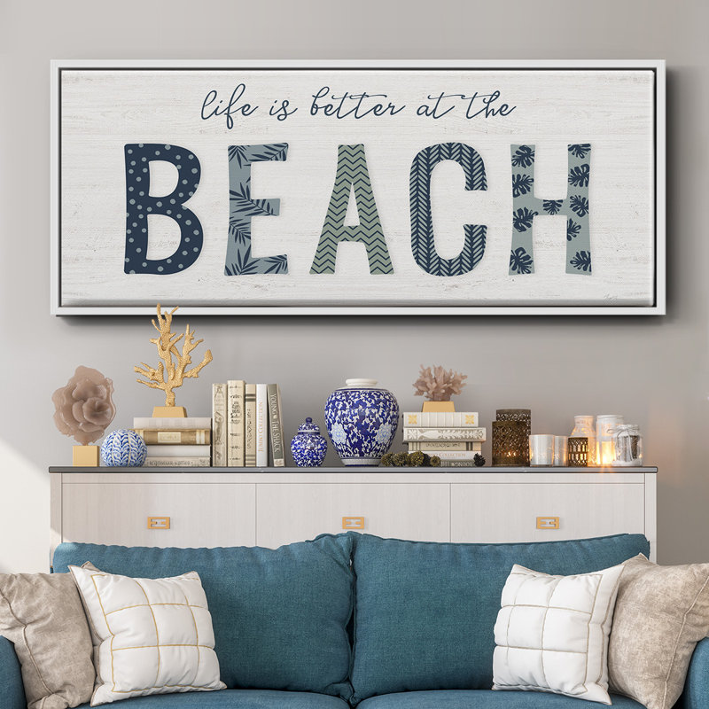 Beach Better - toile encadrée