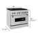 ZLINE 36 in. Legacy Dual Fuel Range w/ 6 Burner Cooktop & Electric Oven w/ Door