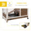 Maison de lapin, cage en bois avec cage de protection pour petits animaux, construction en bois
