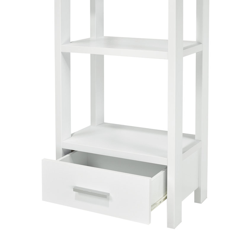 Étagère à livres H 63,25 "x l 17,25", Blanc