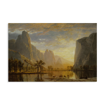 Art mural classique sur toile paysage classique de Bierstadt Yosemite par one1000paintings