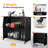 Black Metal Rectangular Outdoor Bar Table With Ice Box