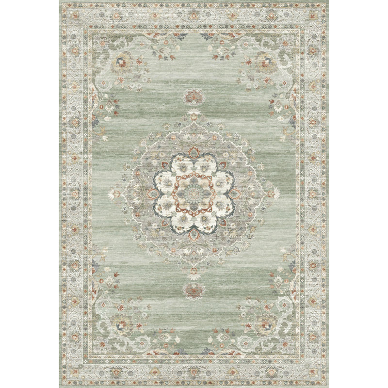 Oxford GC_NBL2013 Green 7 Ft. 10 In. X 10 Ft. 6 In. Area Rug, Rectangle 7'10" x 10'6"
