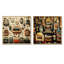 Nostalgic Jukebox Tunes IV - Jukeboxes, ensemble de 2 impressions sur toile-102580908-102580911
