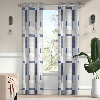 Kitson Semi Sheer Curtain Single Panel