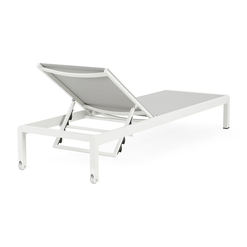 Ensemble de 2 chaises longues d'extérieur