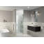 Albedo 25 in. x 78 in. Fully Frameless Hinge Shower Door-336594198