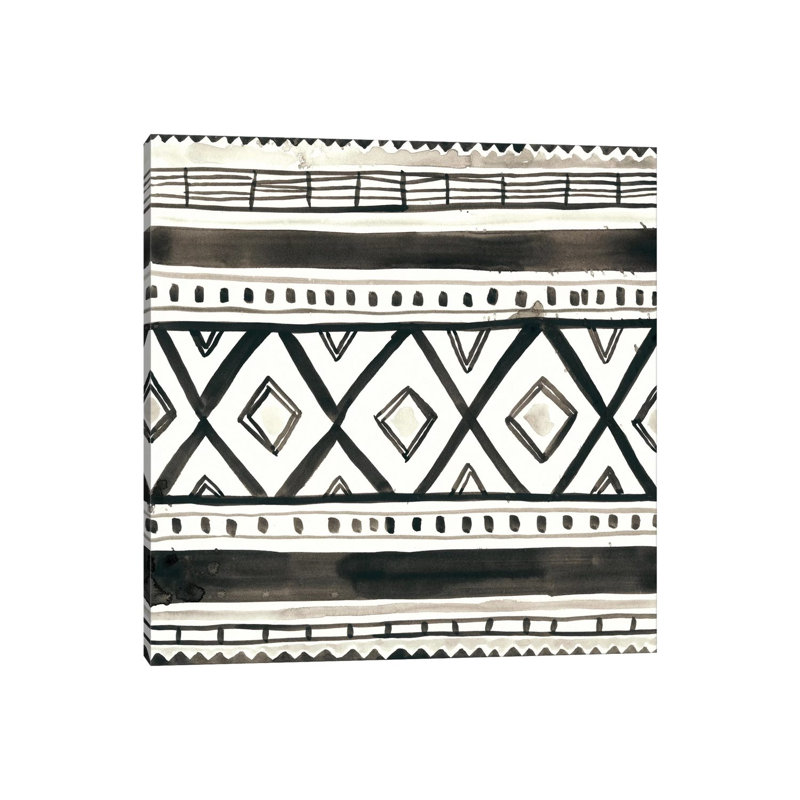 Tribal Echo III 1 Piece Painting on Canvas, 93.98 cm H x 93.98 cm W x 1.91 cm D, Wrapped Canvas