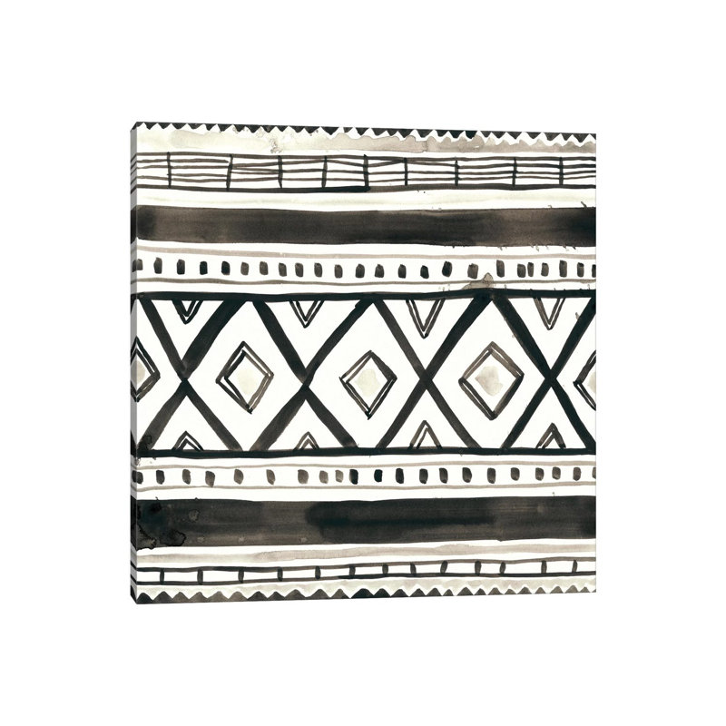 Tribal Echo III by June Erica Vess - Print on Canvas, Wrapped Canvas, 30.48 cm H x 30.48 cm W