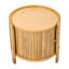 Table de bout en rotin et armoire
