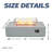 52 Inch Outdoor Concrete Propane Gas Rectangle Fire Pit Table In Antique White Color-790780969