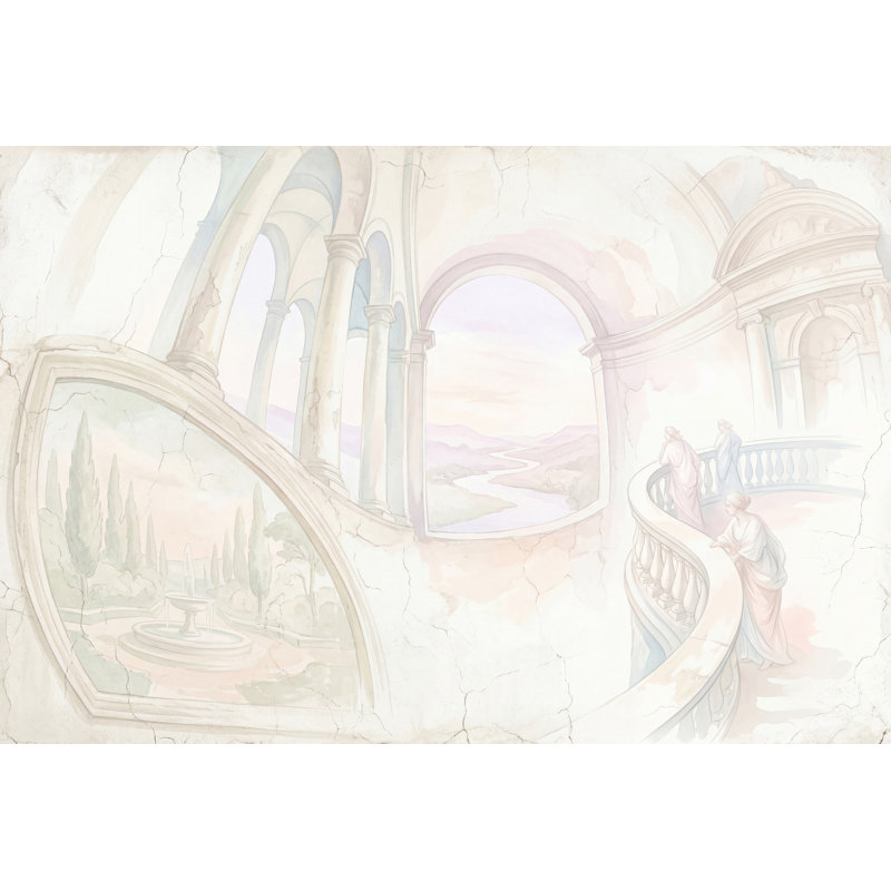 Fresque murale murale de style pastel classique Arches, Non tissé, 140 po x 108 po