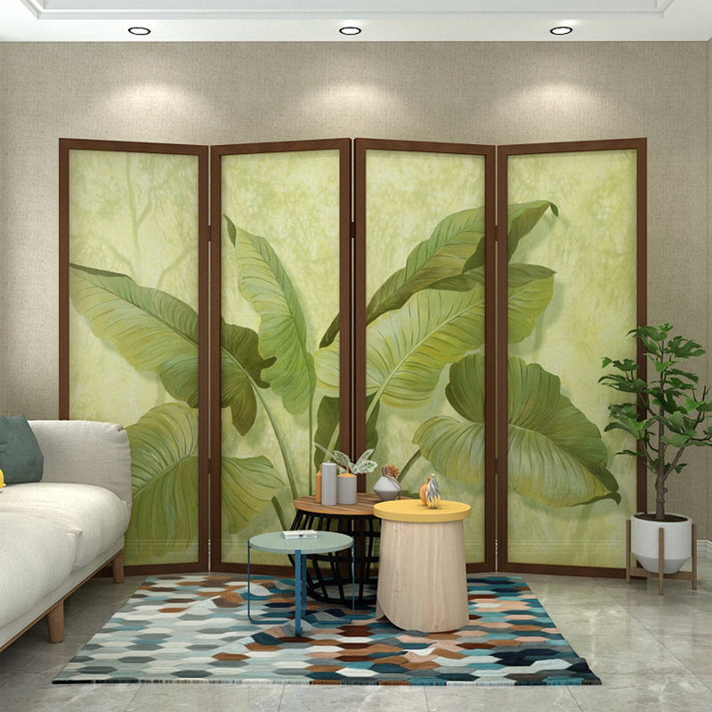 Décoration de paravent en bois massif, H 70,87 po x l 94,49 po x P 1,57 po