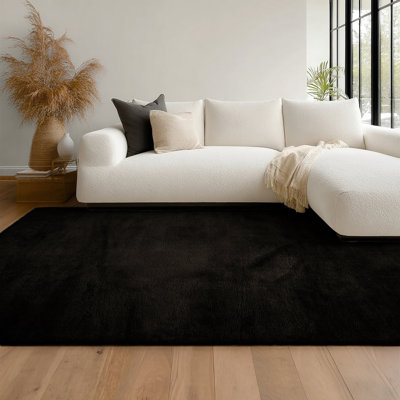Argo Performance Washable Shag Rug with Anti-Slip Backing in Grey