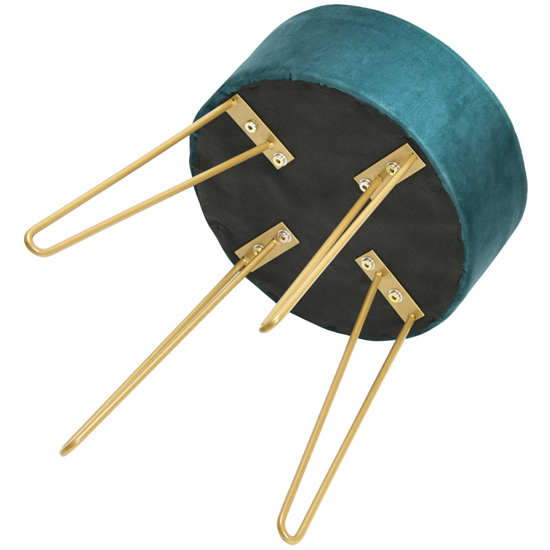Rudd Steel Accent Stool, Green