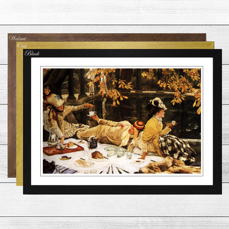 James Tissot - Single Picture Frame Painting, Walnut