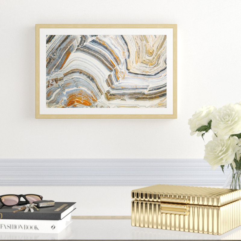 « conception visuelle de la création »-impression, 16 po x 24 po, Cadre en bois naturel