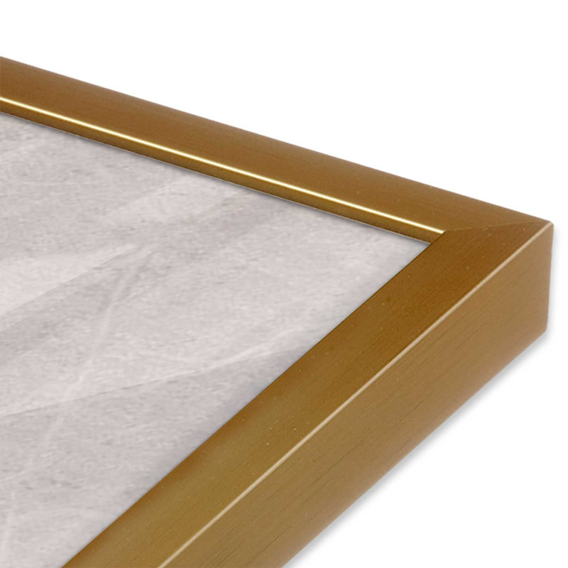 Silent Journey v1, impression, Papier avec cadre simple doré poli, H 21,25 po x l 17,25 po x P 1,25 po