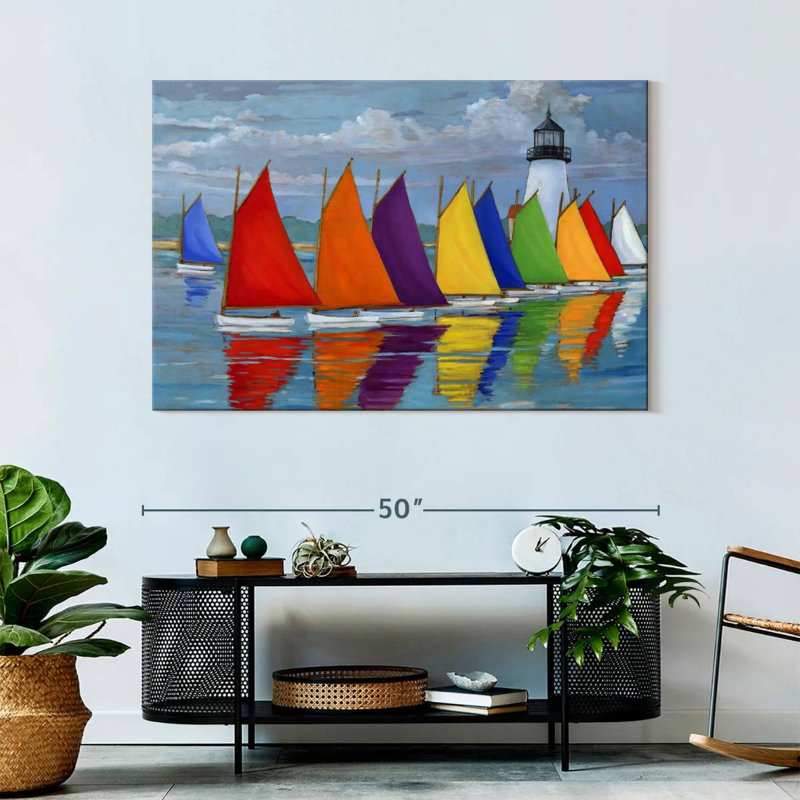 Mehar Rainbow Fleet, 32" H x 48" W