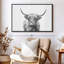 Impression sur toile Highland Bull I-100690030