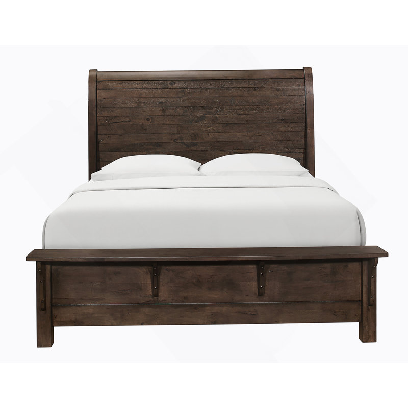 Grand lit-bateau brun Wallace & Bay Verna, Grand